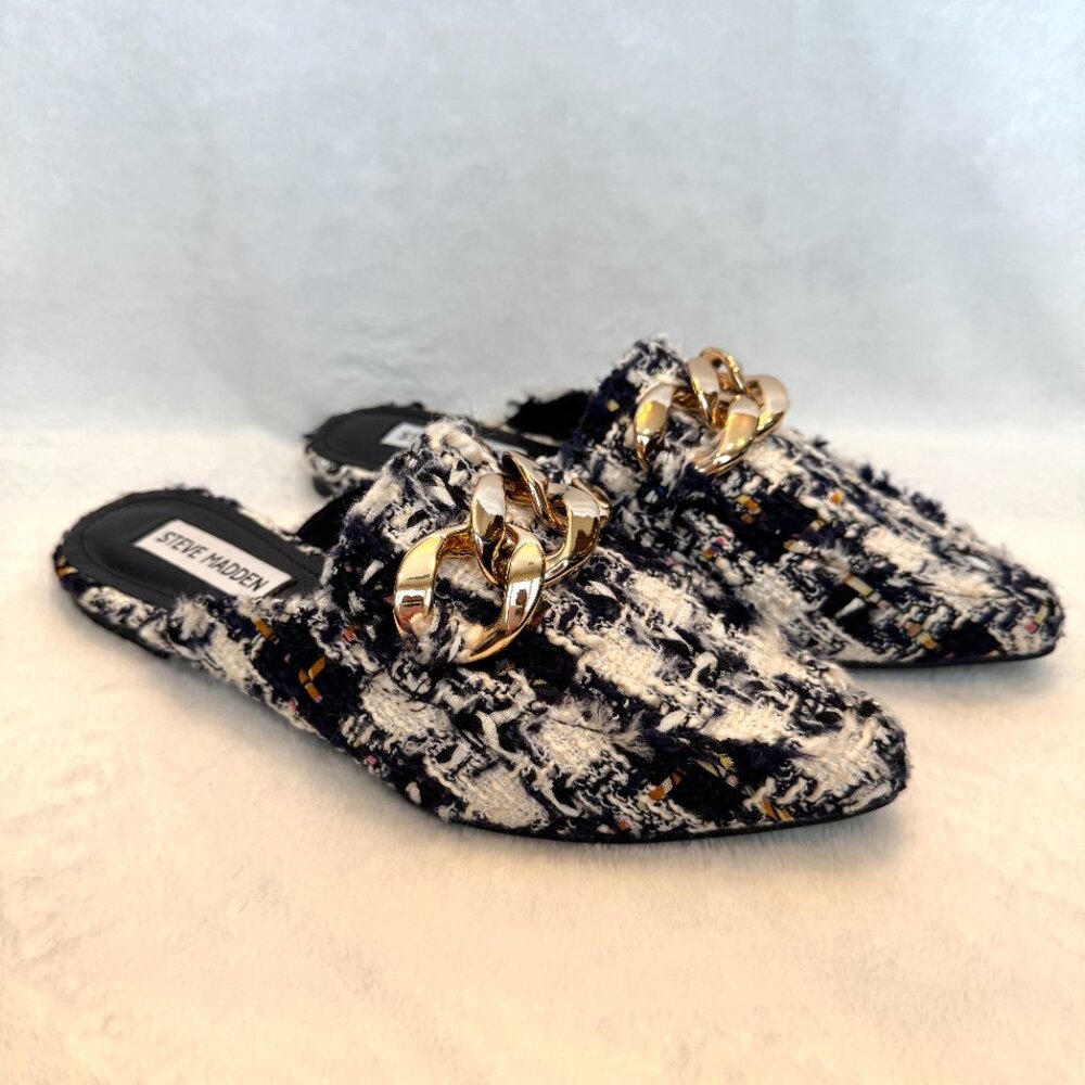 Steve Madden Finn Chain Pointed Toe Mule Nwot - image 2